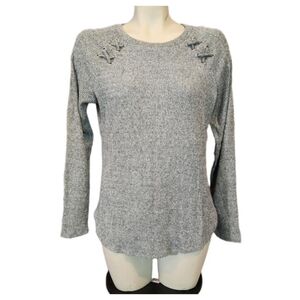 Time & Tru Gray Knit Women's Top‎ Size XL